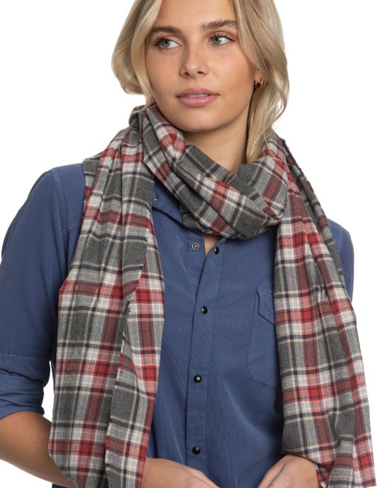 The Alex Lehr Scarf in Spice Plaid Flannel