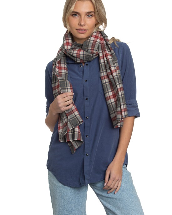 The Alex Lehr Scarf in Spice Plaid Flannel