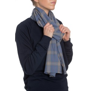 The Alex Lehr Scarf in Cloud Plaid Flannel