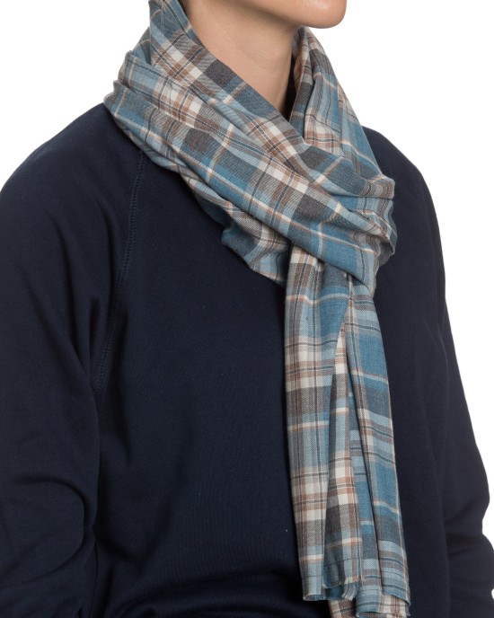 The Alex Lehr Scarf in Autumn Plaid Flannel