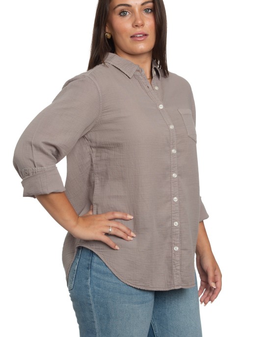 Naomi Shirt Grey Dawn Gauze