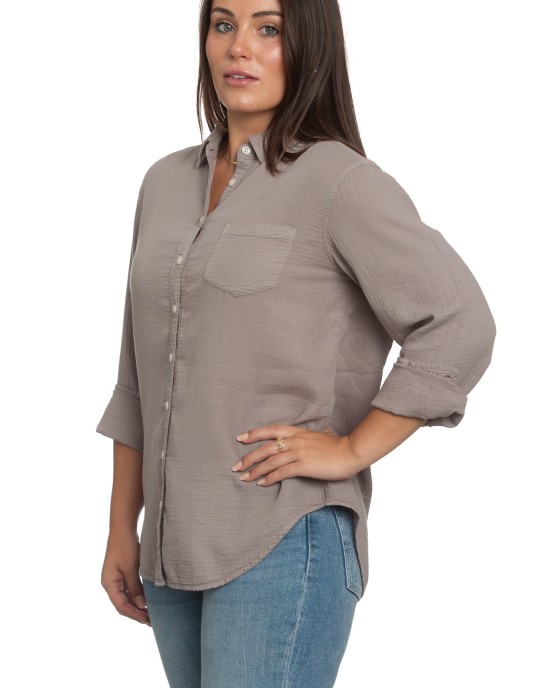 Naomi Shirt Grey Dawn Gauze