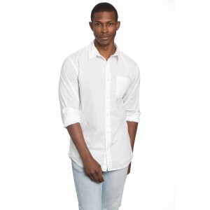 Men's Poplin White Shirt