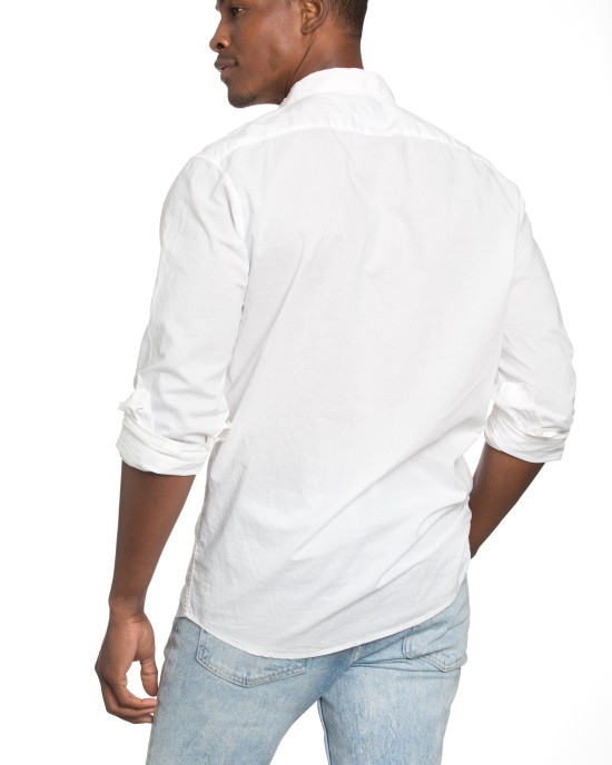 Men's Poplin White Shirt