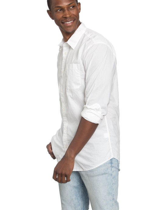 Men's Poplin White Shirt