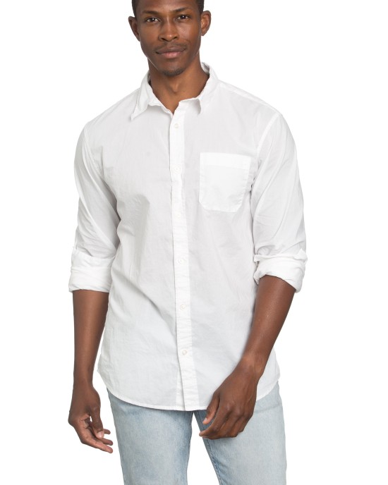 Men's Poplin White Shirt