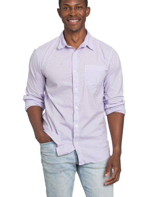 Men's Poplin Lavender Shirt