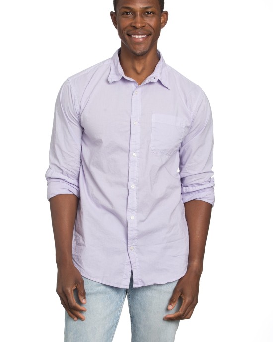 Men's Poplin Lavender Shirt