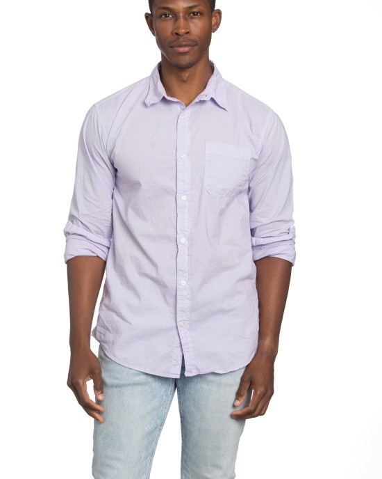 Men's Poplin Lavender Shirt