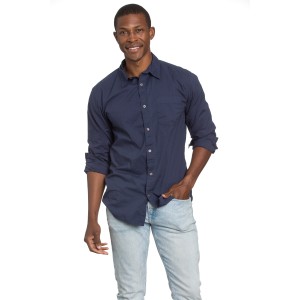 Men's Poplin Navy Shirt