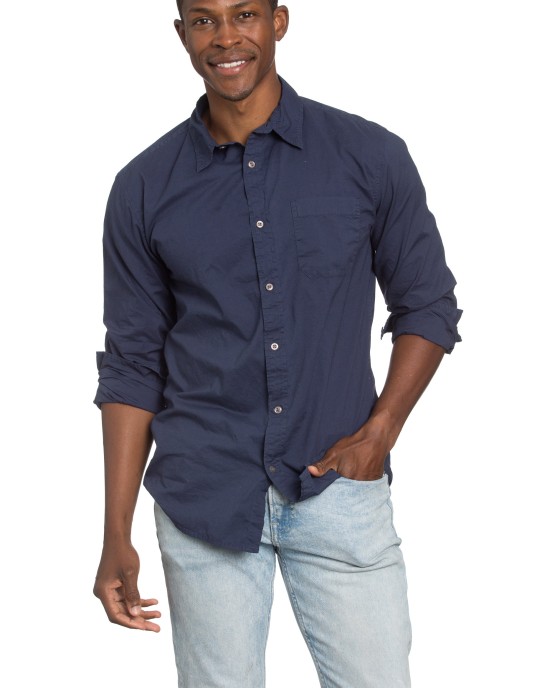 Men's Poplin Navy Shirt