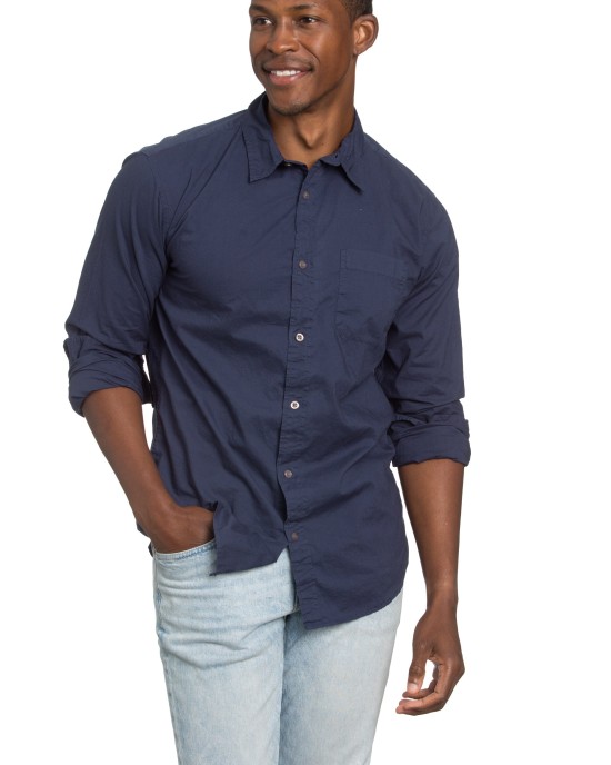 Men's Poplin Navy Shirt