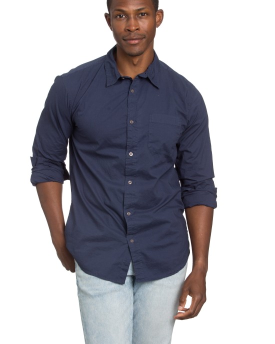 Men's Poplin Navy Shirt