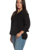 Hampton Pullover in Black Gauze