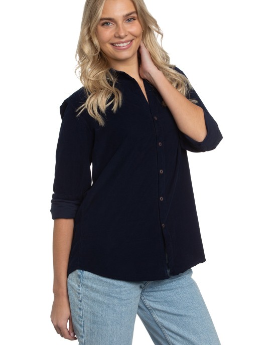 Summerland Shirt in Navy Cord