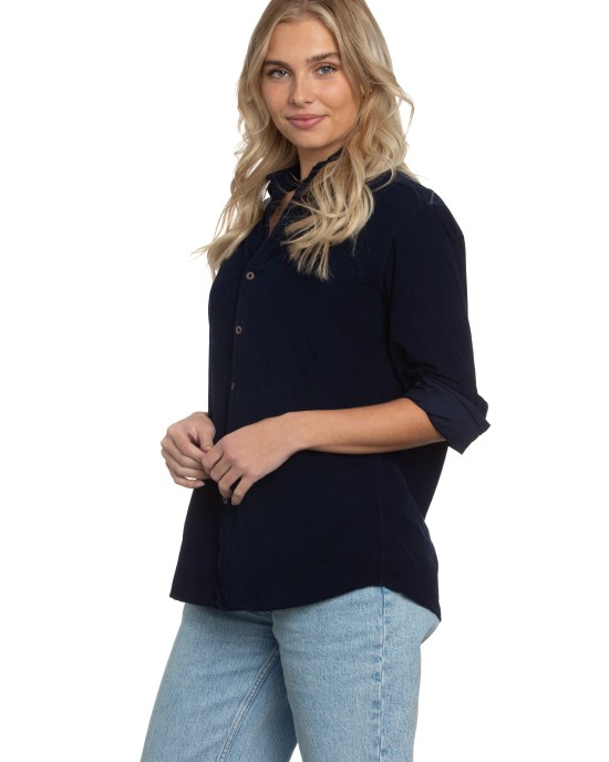 Summerland Shirt in Navy Cord