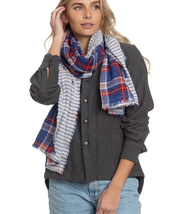 The Alex Lehr Scarf in Laguna Plaid Flannel