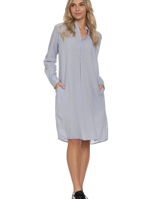 Monet Dress in Light Grey Voile