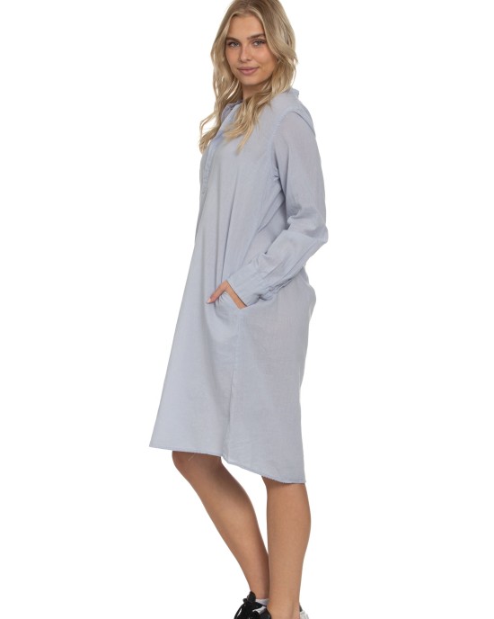 Monet Dress in Light Grey Voile