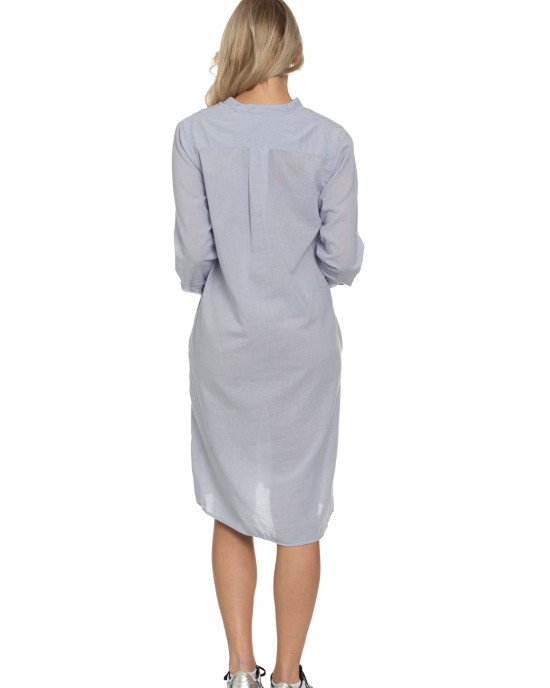 Monet Dress in Light Grey Voile