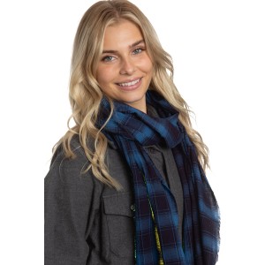 The Alex Lehr Scarf in Pacific Blue Plaid