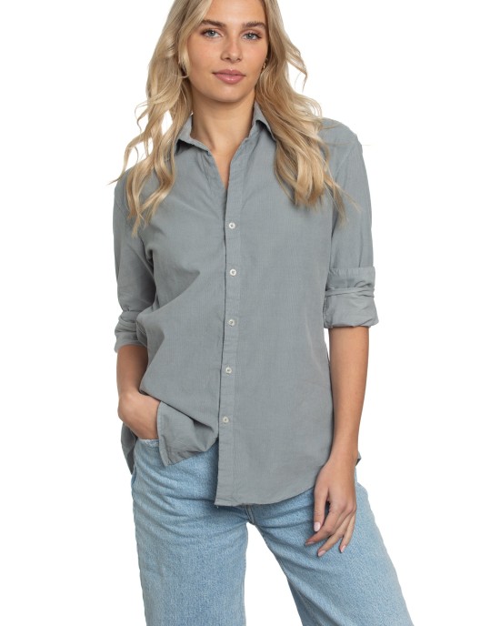 Summerland Shirt in Gray Dawn Cord