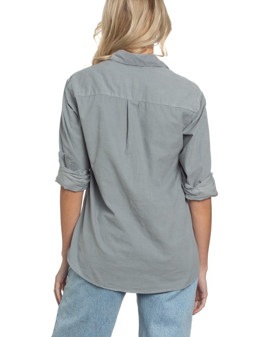 Summerland Shirt in Gray Dawn Cord