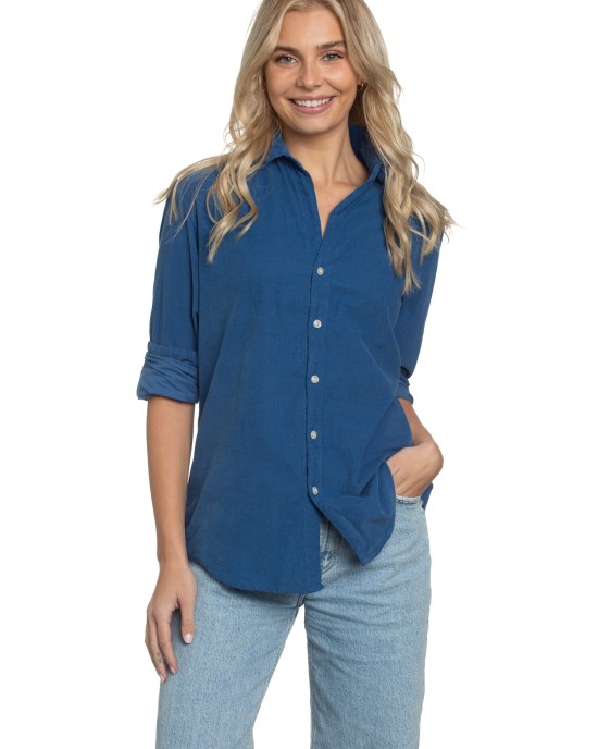 Summerland Indigo Cord Shirt