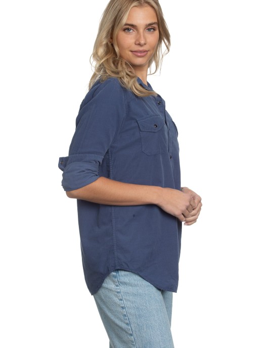 Western Shirt Blue Cord