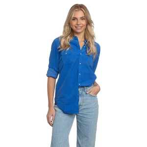 Western Shirt Peri Blue Cord