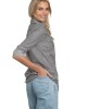 Western Shirt in Blue White Stripe Denim